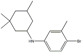 4-bromo-3-methyl-N-(3,3,5-trimethylcyclohexyl)aniline Struktur