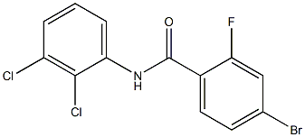 4-bromo-N-(2,3-dichlorophenyl)-2-fluorobenzamide Struktur