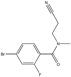 4-bromo-N-(2-cyanoethyl)-2-fluoro-N-methylbenzamide Struktur