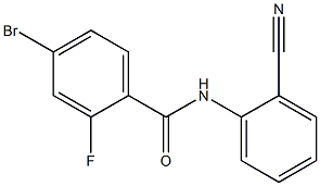 4-bromo-N-(2-cyanophenyl)-2-fluorobenzamide Struktur