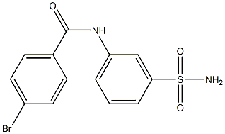 4-bromo-N-(3-sulfamoylphenyl)benzamide Struktur