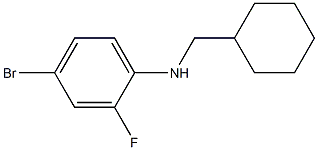 4-bromo-N-(cyclohexylmethyl)-2-fluoroaniline Struktur