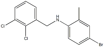 4-bromo-N-[(2,3-dichlorophenyl)methyl]-2-methylaniline Struktur