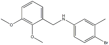 4-bromo-N-[(2,3-dimethoxyphenyl)methyl]-3-methylaniline Struktur