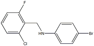 4-bromo-N-[(2-chloro-6-fluorophenyl)methyl]aniline Struktur