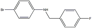 4-bromo-N-[(4-fluorophenyl)methyl]aniline Struktur