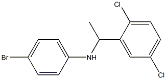 4-bromo-N-[1-(2,5-dichlorophenyl)ethyl]aniline Struktur