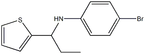 4-bromo-N-[1-(thiophen-2-yl)propyl]aniline Struktur