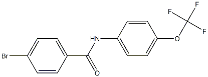 4-bromo-N-[4-(trifluoromethoxy)phenyl]benzamide Struktur