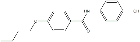 4-butoxy-N-(4-hydroxyphenyl)benzamide Struktur