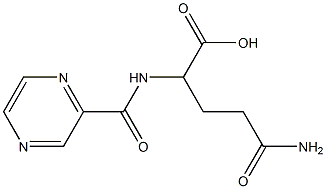 4-carbamoyl-2-(pyrazin-2-ylformamido)butanoic acid Struktur