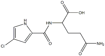 4-carbamoyl-2-[(4-chloro-1H-pyrrol-2-yl)formamido]butanoic acid Struktur