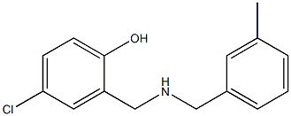 4-chloro-2-({[(3-methylphenyl)methyl]amino}methyl)phenol Struktur