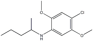 4-chloro-2,5-dimethoxy-N-(pentan-2-yl)aniline Struktur