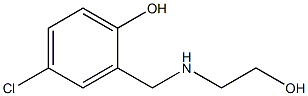 4-chloro-2-{[(2-hydroxyethyl)amino]methyl}phenol Struktur