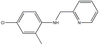 4-chloro-2-methyl-N-(pyridin-2-ylmethyl)aniline Struktur