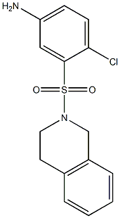 4-chloro-3-(1,2,3,4-tetrahydroisoquinoline-2-sulfonyl)aniline Struktur