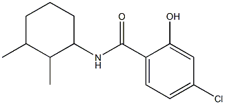 4-chloro-N-(2,3-dimethylcyclohexyl)-2-hydroxybenzamide Struktur