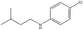 4-chloro-N-(3-methylbutyl)aniline Struktur