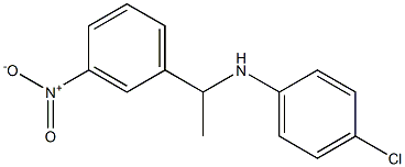 4-chloro-N-[1-(3-nitrophenyl)ethyl]aniline Struktur