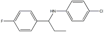 4-chloro-N-[1-(4-fluorophenyl)propyl]aniline Struktur