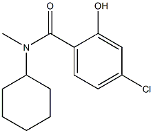 4-chloro-N-cyclohexyl-2-hydroxy-N-methylbenzamide Struktur