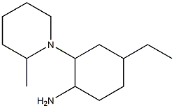 4-ethyl-2-(2-methylpiperidin-1-yl)cyclohexanamine Struktur