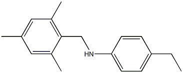 4-ethyl-N-[(2,4,6-trimethylphenyl)methyl]aniline Struktur