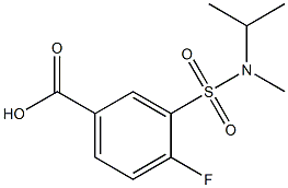 4-fluoro-3-{[isopropyl(methyl)amino]sulfonyl}benzoic acid Struktur