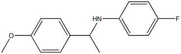 4-fluoro-N-[1-(4-methoxyphenyl)ethyl]aniline Struktur