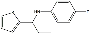 4-fluoro-N-[1-(thiophen-2-yl)propyl]aniline Struktur