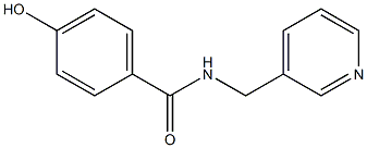 4-hydroxy-N-(pyridin-3-ylmethyl)benzamide Struktur