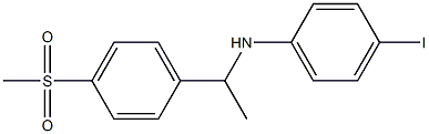 4-iodo-N-[1-(4-methanesulfonylphenyl)ethyl]aniline Struktur