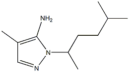 4-methyl-1-(5-methylhexan-2-yl)-1H-pyrazol-5-amine Struktur