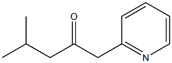 4-methyl-1-(pyridin-2-yl)pentan-2-one Struktur