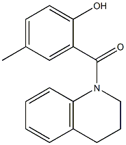 4-methyl-2-(1,2,3,4-tetrahydroquinolin-1-ylcarbonyl)phenol Struktur