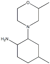 4-methyl-2-(2-methylmorpholin-4-yl)cyclohexanamine Struktur