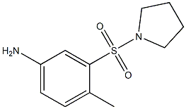 4-methyl-3-(pyrrolidine-1-sulfonyl)aniline Struktur