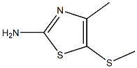 4-methyl-5-(methylthio)-1,3-thiazol-2-amine Struktur