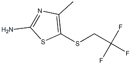 4-methyl-5-[(2,2,2-trifluoroethyl)thio]-1,3-thiazol-2-amine Struktur