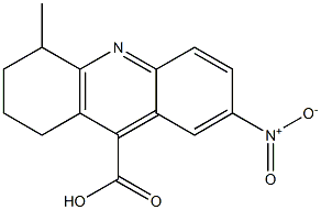 4-methyl-7-nitro-1,2,3,4-tetrahydroacridine-9-carboxylic acid Struktur