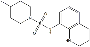 4-methyl-N-(1,2,3,4-tetrahydroquinolin-8-yl)piperidine-1-sulfonamide Struktur