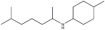 4-methyl-N-(6-methylheptan-2-yl)cyclohexan-1-amine Struktur