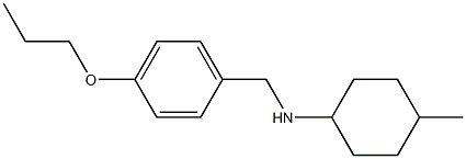 4-methyl-N-[(4-propoxyphenyl)methyl]cyclohexan-1-amine Struktur