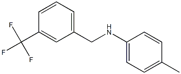 4-methyl-N-{[3-(trifluoromethyl)phenyl]methyl}aniline Struktur