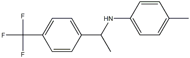 4-methyl-N-{1-[4-(trifluoromethyl)phenyl]ethyl}aniline Struktur