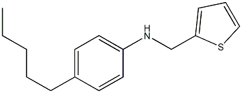 4-pentyl-N-(thiophen-2-ylmethyl)aniline Struktur