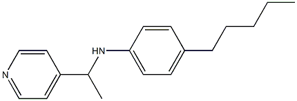 4-pentyl-N-[1-(pyridin-4-yl)ethyl]aniline Struktur