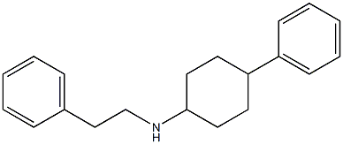 4-phenyl-N-(2-phenylethyl)cyclohexan-1-amine Struktur