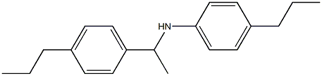 4-propyl-N-[1-(4-propylphenyl)ethyl]aniline Struktur